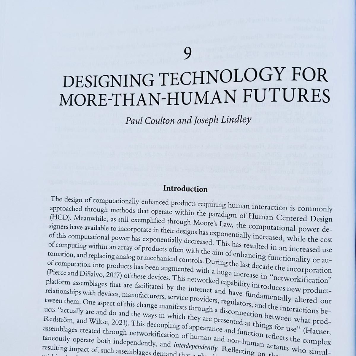 Intro to chapter on Designing Technology for More-Than-Human Futures
