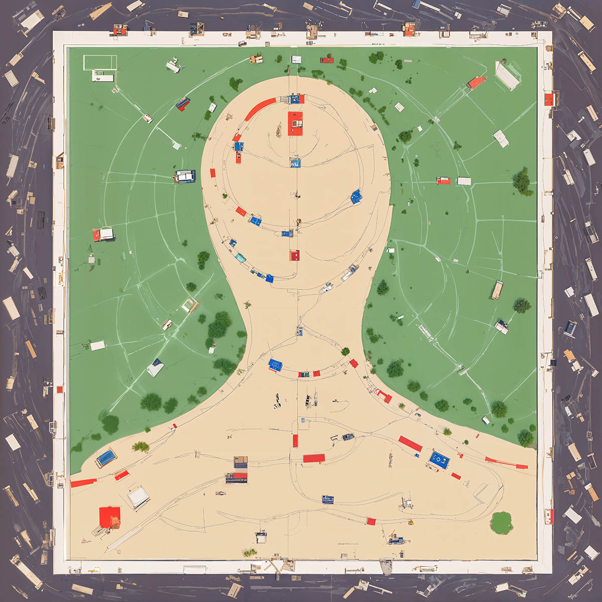Artwork titled Stuck on a Roundabout