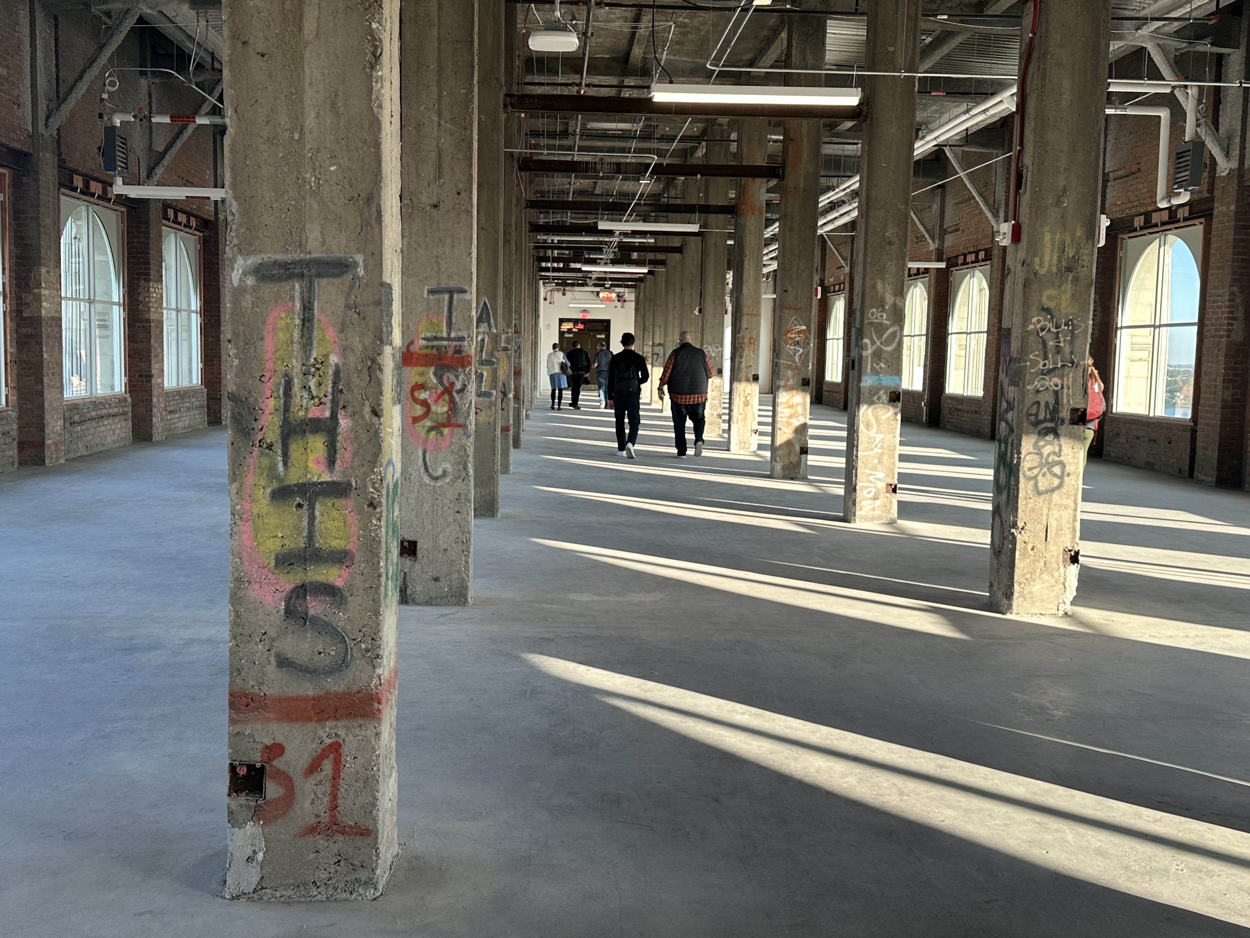 The top floor of the old railway station