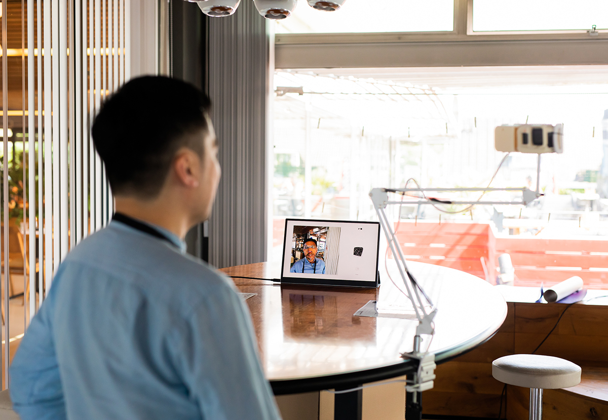 Installation view of the Entoptic Field Monitor. CC BY 2.0