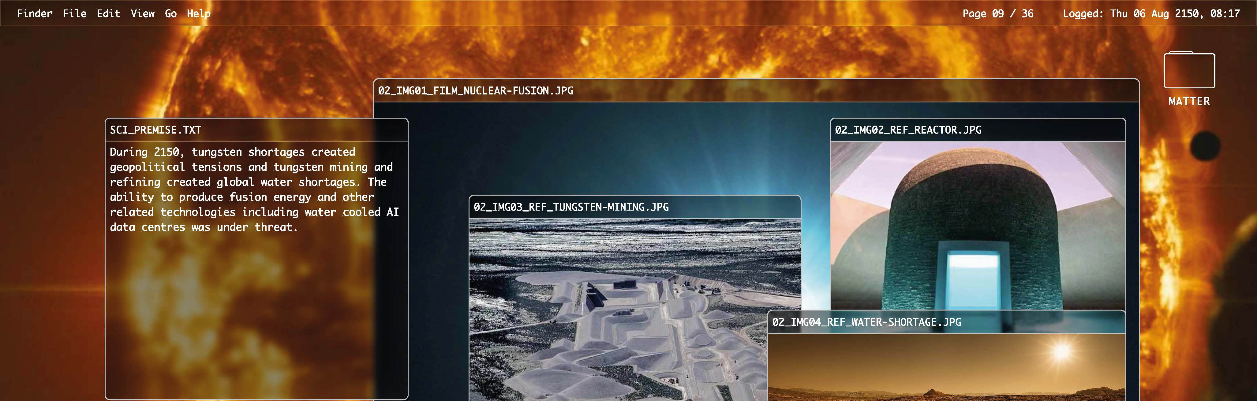 Example page from the Matter slidedeck